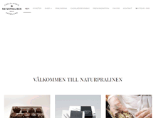 Tablet Screenshot of naturpralinen.se